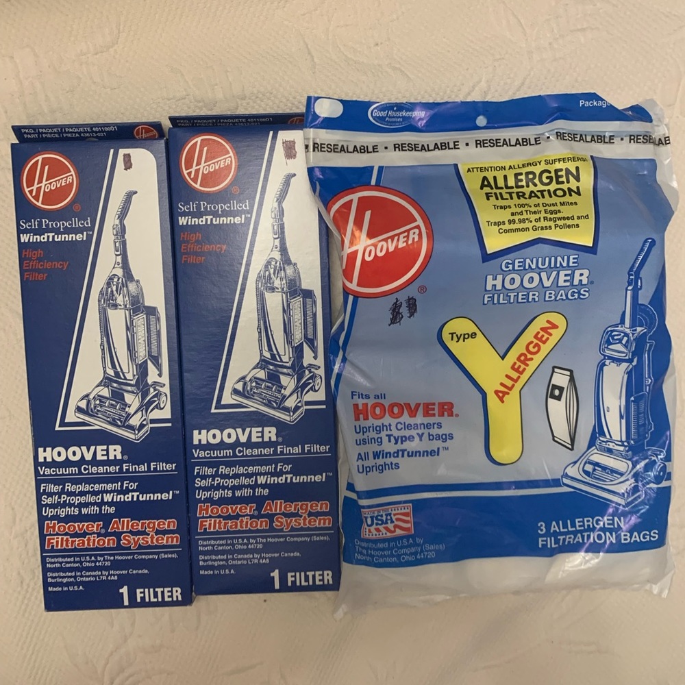 Hoover WindTunnel Y Bags and Final Filters